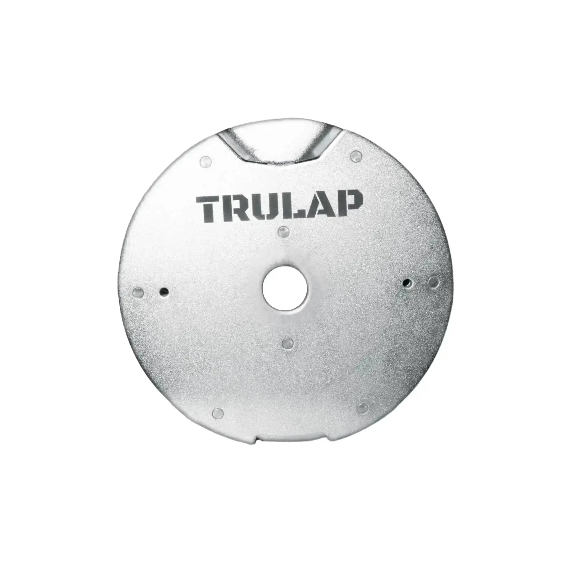 Trulap font plate. This plate is meant to be placed at the front and end of each dumbbells. The plate is compatible with all dumbbells from gen 1 to gen 4.